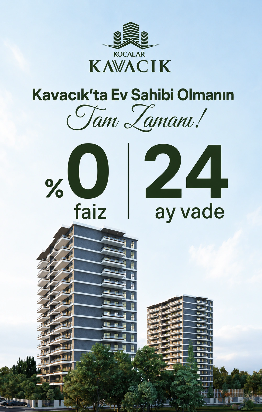 Kocalar Kavacık kampanyası — yüzde sıfır faiz ve 24 ay vade
